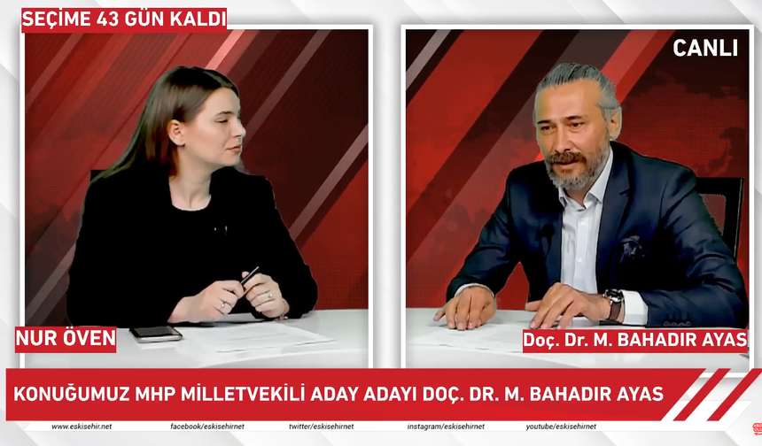 MHP Eskişehir Milletvekili Aday Adayı Doç. Dr. M. Bahadır Ayas