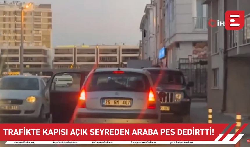 Trafikte sürücü işte böyle herkesi tehlikeye attı