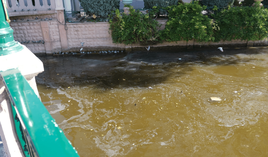 Porsuk Çayı'ndaki pislikler tepkiye neden oldu