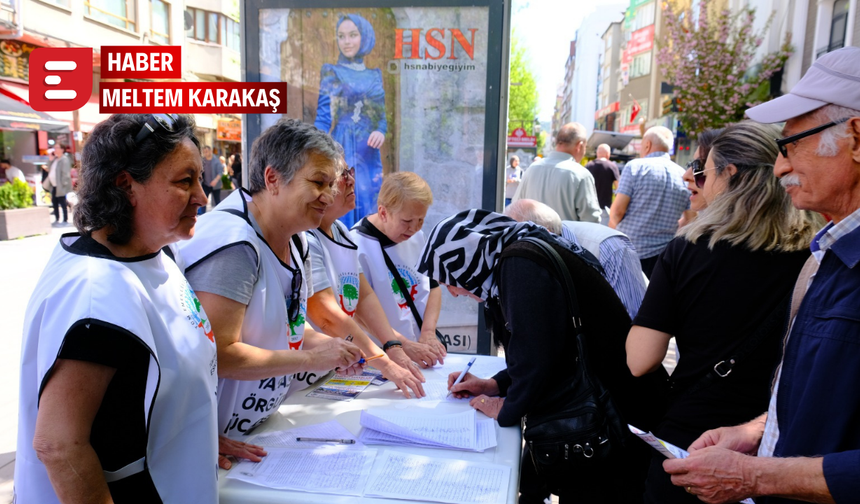 Emekliler Eskişehir’de imza kampanyası başlattı