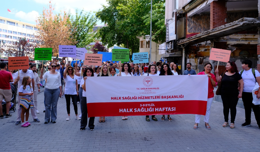 Eskişehir’de halk sağlığı için yürüyüşe geçtiler