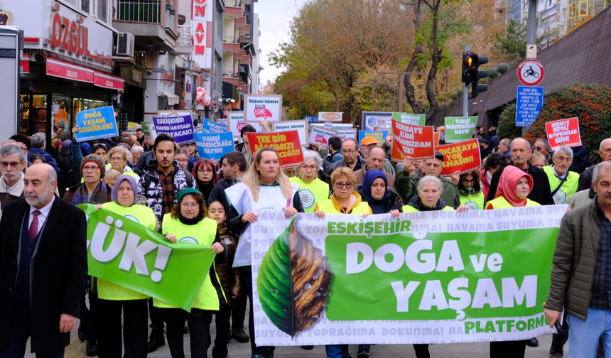 Eskişehir'de siyanürlü madene karşı büyük yürüyüş