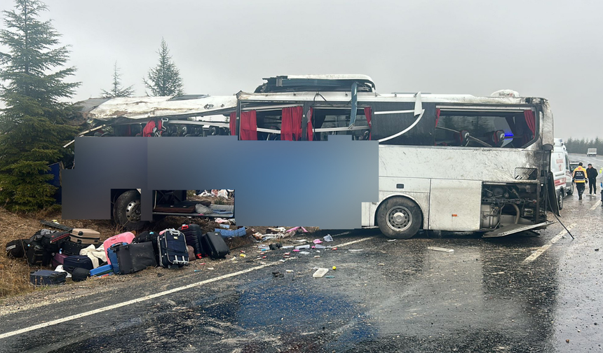 Eskişehir'deki yolcu otobüsü kazasının sebebi ortaya çıktı