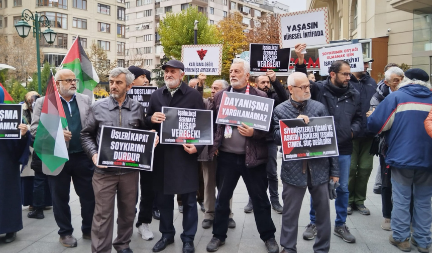 İsmet İnönü Caddesi’nde İsrail protesto edildi