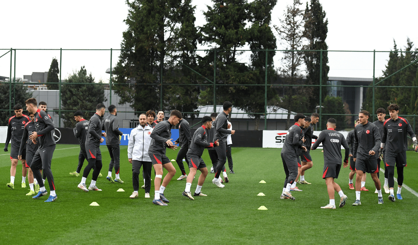 Ümit Milli Futbol Takımı, Sırbistan maçı hazırlıklarını tamamladı