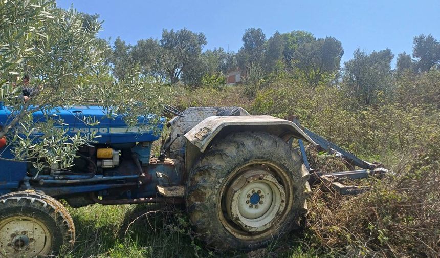 Komşuda tarla süren adam kaza geçirdi: 1 yaralı
