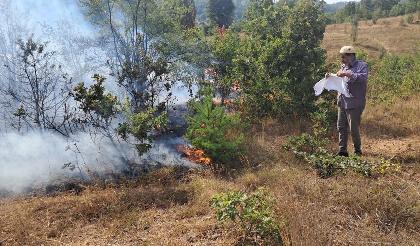 Komşudaki yangına hızlı müdahale felaketi önledi