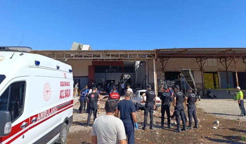 Toptancı halinde büyük patlama: 1 ölü, 3 yaralı