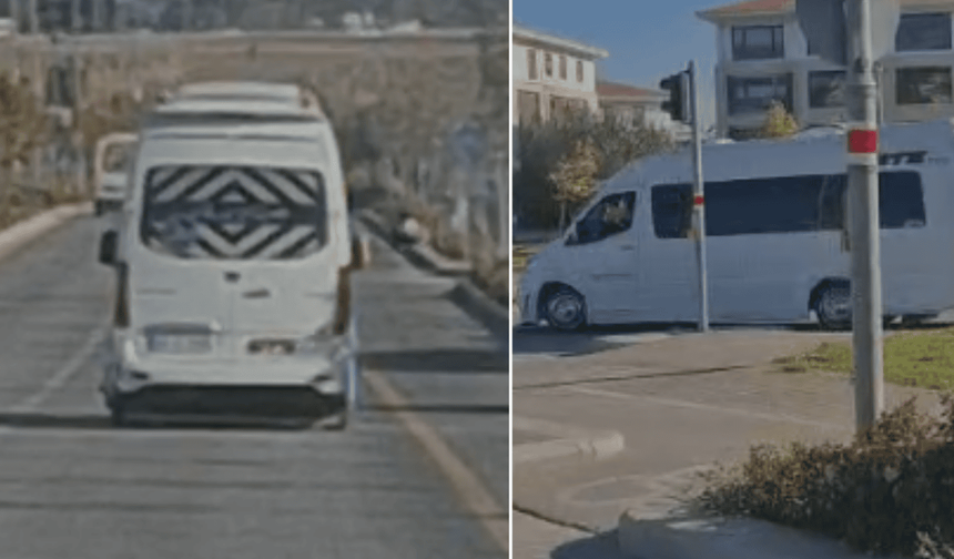 Eskişehir'de okul servisi ters yöne girdi