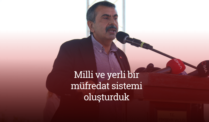 Bakan Tekin Eskişehir'de konuştu