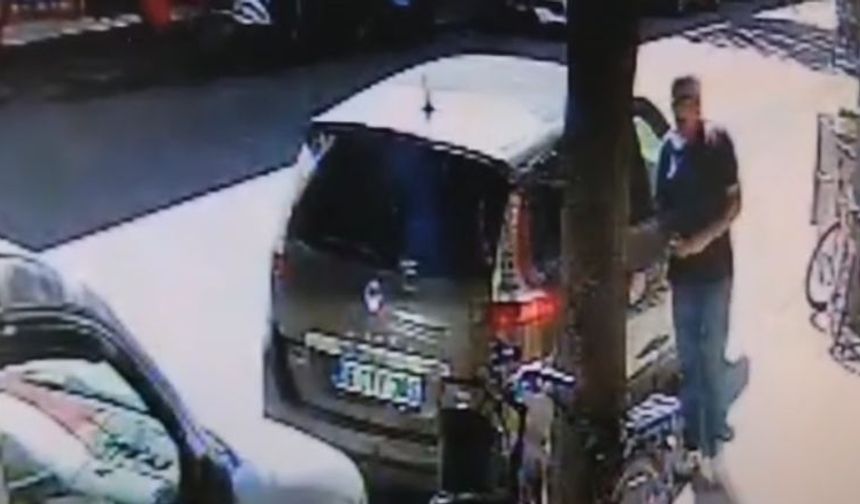 Eskişehir'de bisiklet hırsızlığı kamerada! Saniyeler içinde çaldı