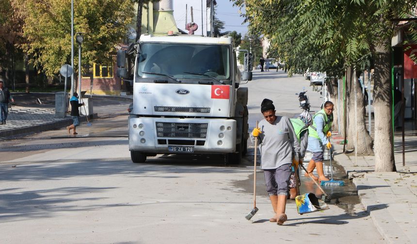 Çifteler'de temizlik çalışmaları sürüyor