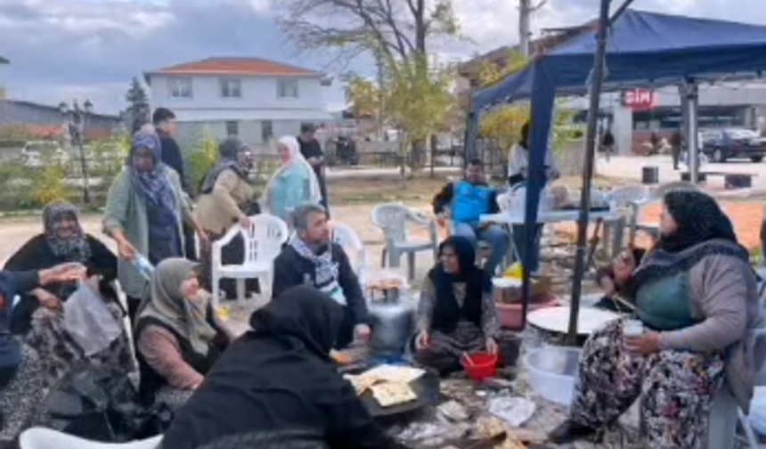 Alpu’da Gazze için hayır çarşısı kuruldu