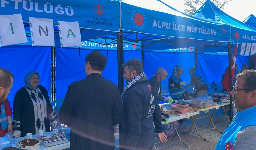 Eskişehir'de Gazze için kermes düzenlendi