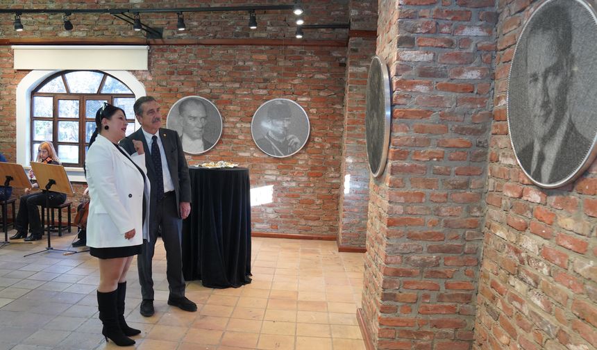 Tepebaşı’nda String Art Atatürk Sergisi sanatseverlerle buluştu