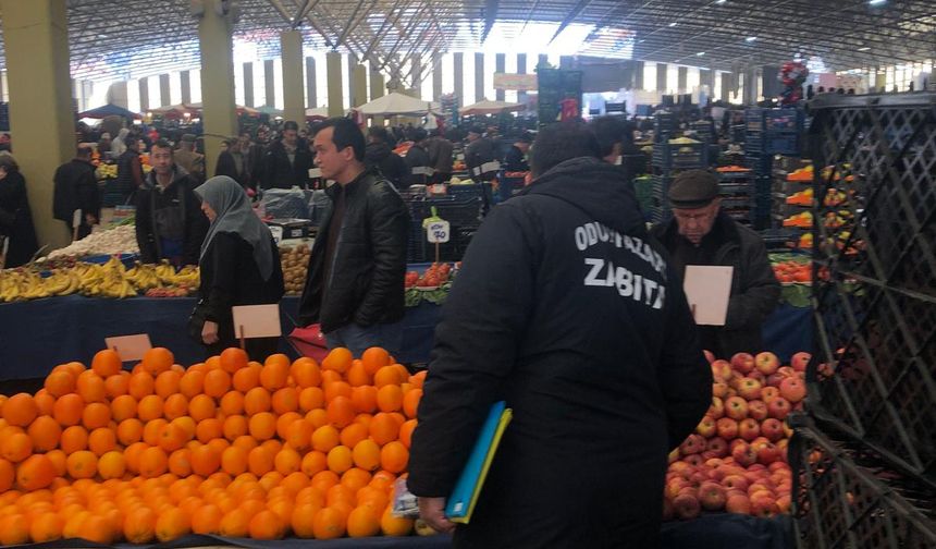Eskişehir'deki semt pazarlarında denetim gerçekleştirildi
