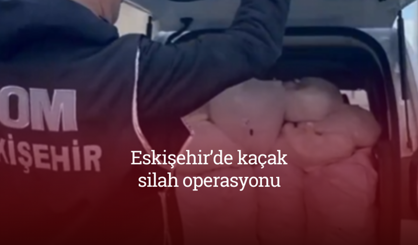Eskişehir'de kaçak silah operasyonu