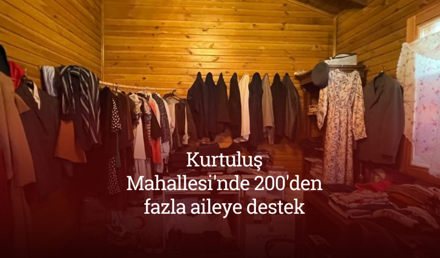 Kurtuluş Mahallesi'nde 200'den fazla aileye destek: İkinci el eşyalar bu odada toplanıyor