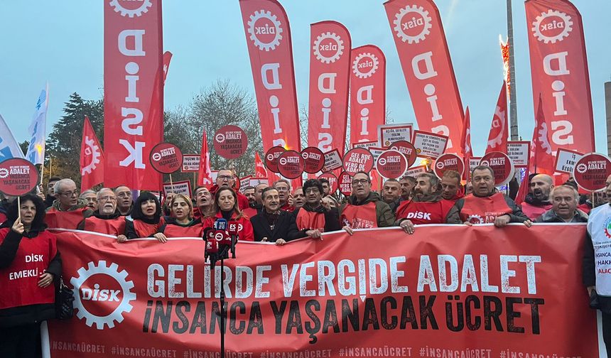 DİSK’in Ankara yürüyüşü Eskişehir durağında: “İnsanca yaşam için yürüyoruz”