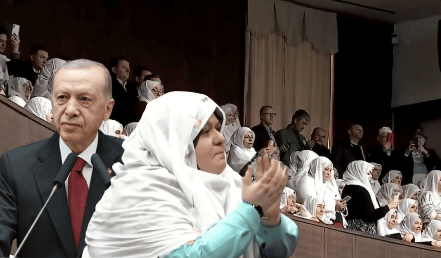 Cumhurbaşkanı Erdoğan grup toplantısında Başkan Güneş'e seslendi: "Kadınlara parmak sallayanlara meydanı bırakmadık"