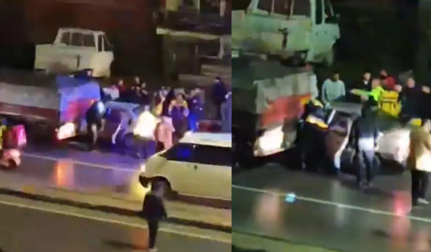 Eskişehir-Kütahya yolunda kaza: Otomobil tıra çarptı!