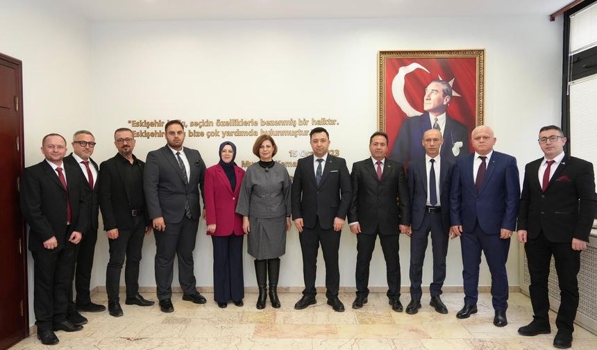 Eskişehir'de yeni seçilen Oda Başkanları, Ünlüce ile buluştu