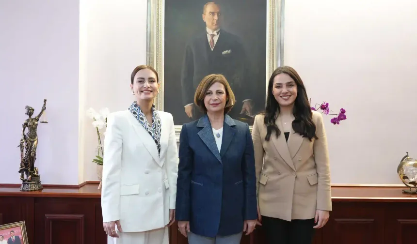 Kadın başkanlardan Ayşe Ünlüce'ye ziyaret
