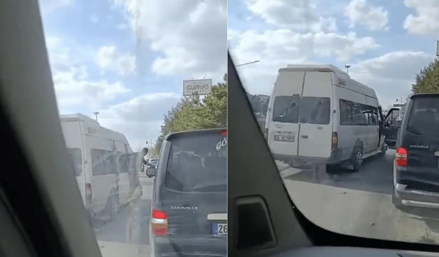 Eskişehir'de korku dolu dakikalar: İçi dolu araca pala ve silahla saldırdılar!