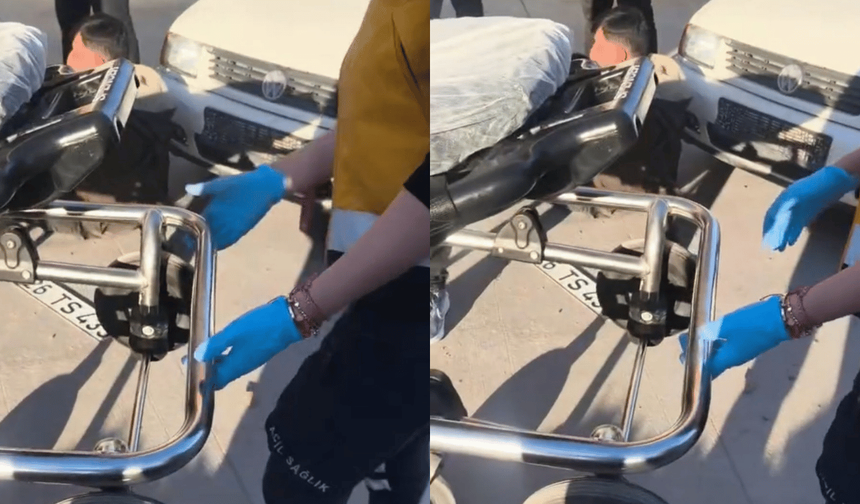 Eskişehir'de otomobilin çarptığı kurye yaralandı