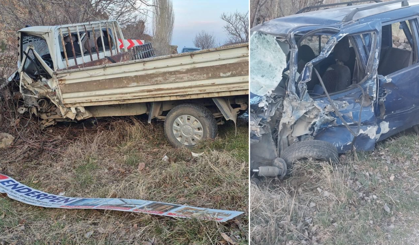 Hafif ticari araçla kamyonet çarpıştı: 1 kişi öldü