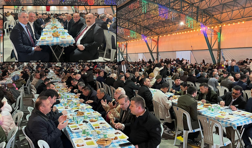 İnönü’de Kadir Gecesi’nde binlerce kişi iftar sofrasından bir araya geldi