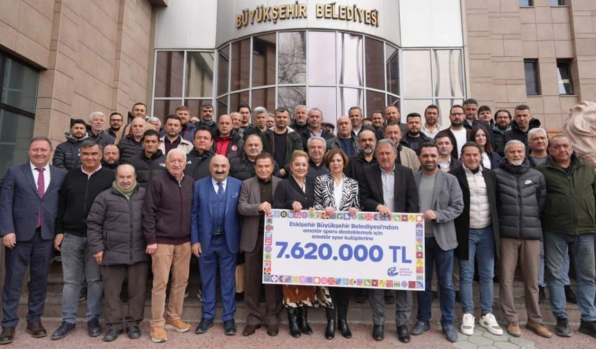 Büyükşehir Belediyesi, amatör spor kulüplerine 7 milyon TL'den fazla nakdi destek sağladı