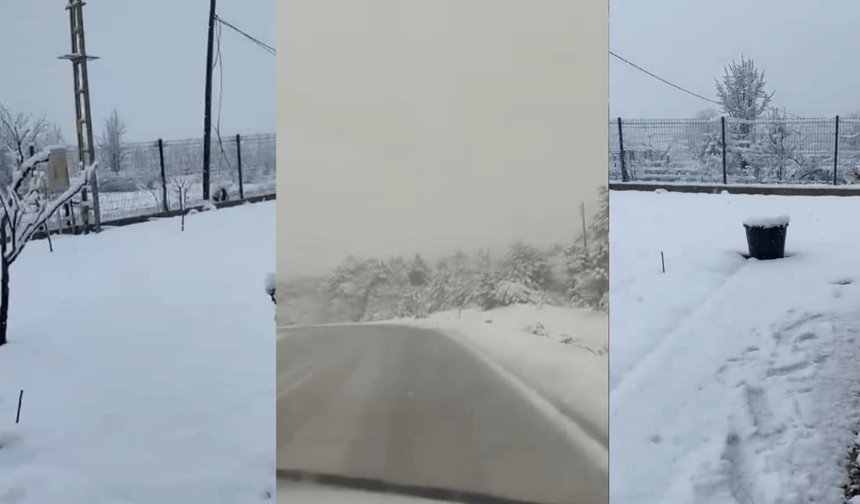 Eskişehir'in kırsalı Nisan'da beyaza büründü