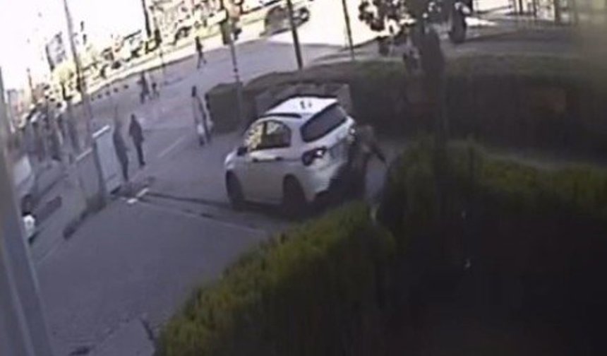 Eskişehir’de kaldırımdaki yayayı ezen aracın görüntüleri ortaya çıktı!