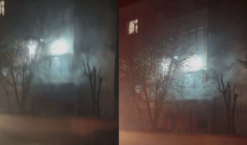 Eskişehir'de binanın bodrum katında yangın çıktı