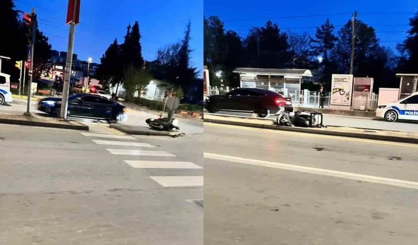 Eskişehir'de iki motosiklet çarpıştı, sürücüler yola savruldu