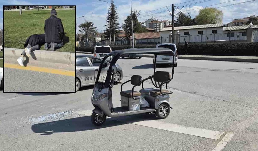 Eskişehir’de kaza sonrası sinir krizi geçirdi: Kendini yere attı