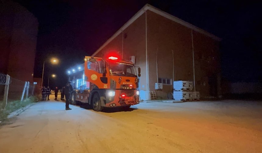 Eskişehir’de su arıtma tesisinde yangın: Alevler yükseldi