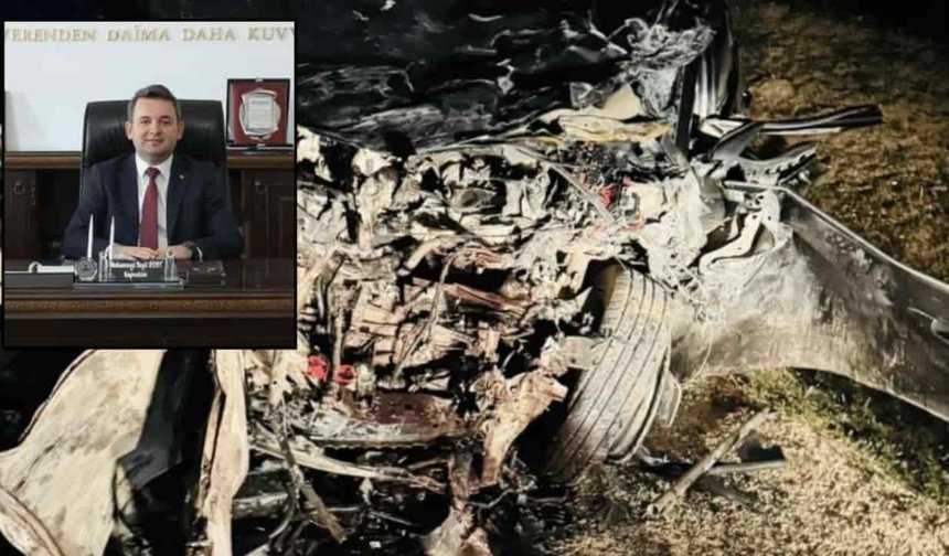 Günyüzü Kaymakamı trafik kazası geçirdi