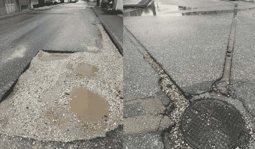Eskişehir'de her gün yüzlerce aracın geçtiği yol tepki çekti