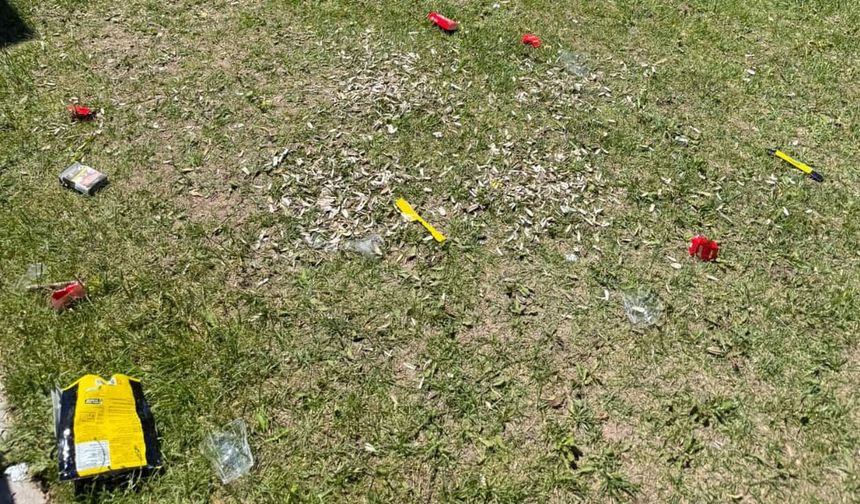 Porsuk kenarında pes dedirten görüntü: Çöp kovasını görmezden geldiler!