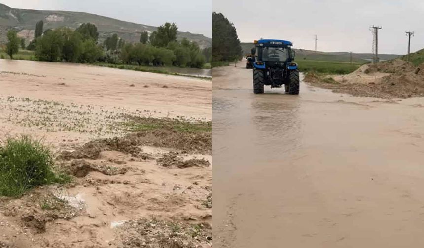 Eskişehir'de bir ilçede sel felaketi: Yollar kapatıldı