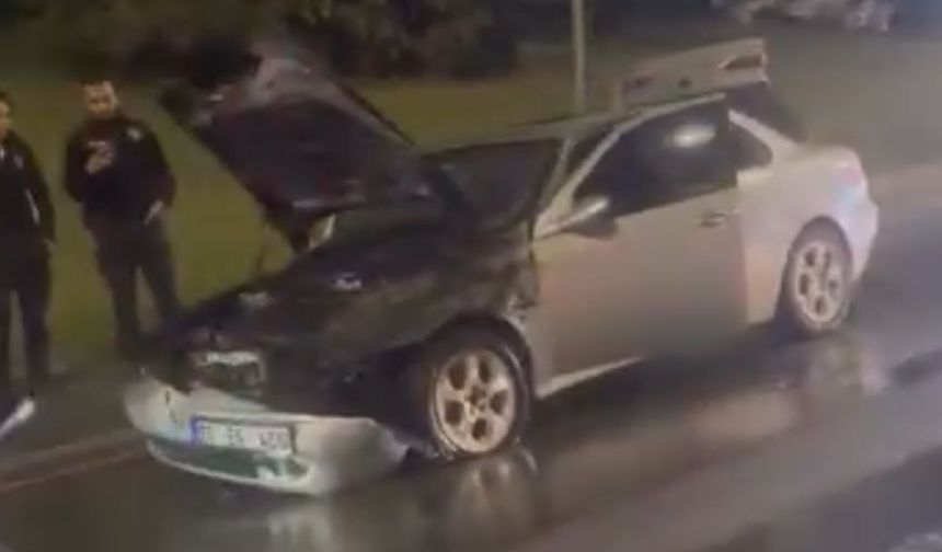 Eskişehir Çevre Yolu'nda otomobil yandı!
