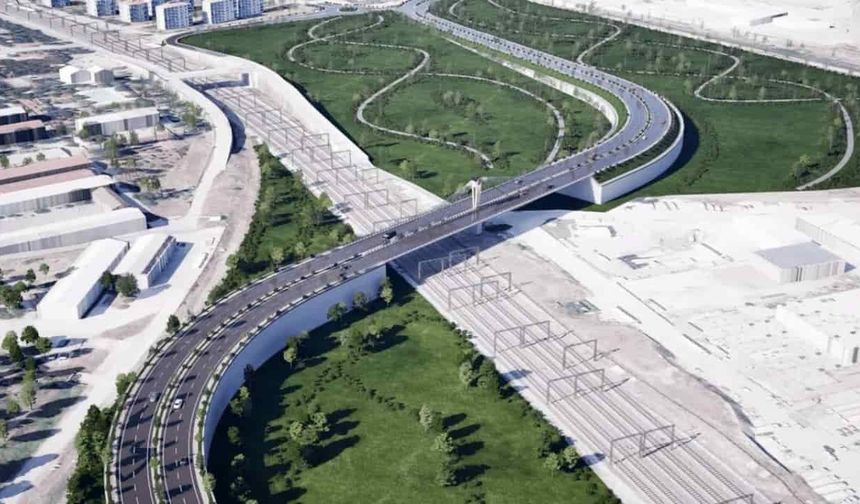 140 metrelik yeni imza!  Eskişehir Yolu üzerindeki trafik yükü azalacak