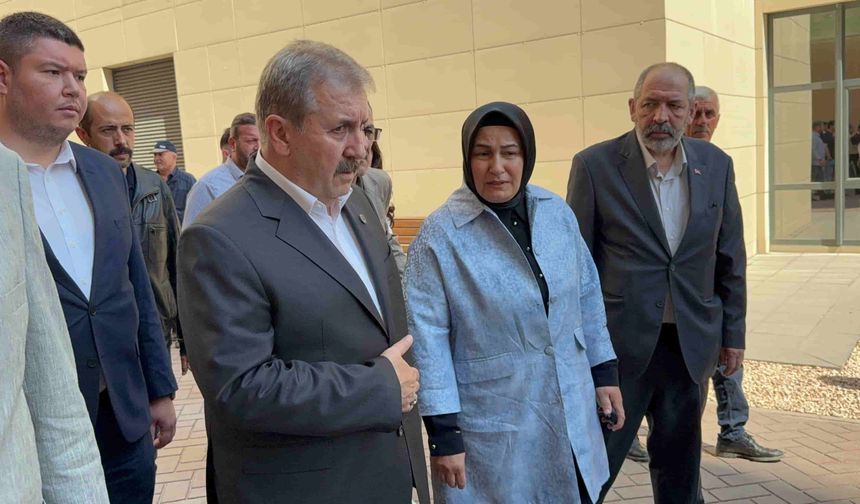 BBP Genel Başkanı Destici acı haberin ardından Eskişehir Şehir Hastanesi morguna geldi