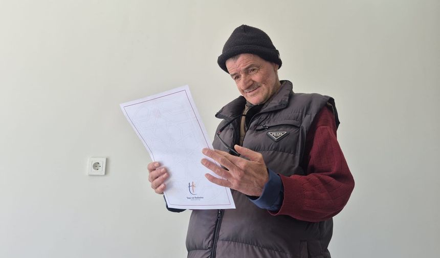Eskişehir'de evsiz kalan engelli vatandaş yeni yuvasına kavuştu