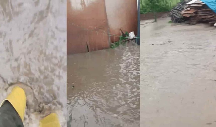 Eskişehir'de bir köyü sel bastı