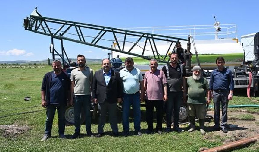 İnönü’de çiftçilere su desteği için yeni sondaj çalışması başlatıldı