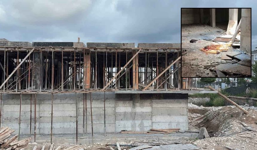 İnşaatta iskele çökmesi sonucu 6 metreden beton zemine çakılan 2 işçi hayatını kaybetti