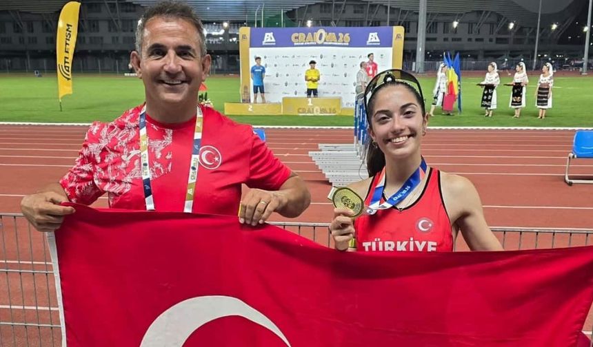 Eskişehirli milli atlet Zeynep Özkara Balkan şampiyonu oldu